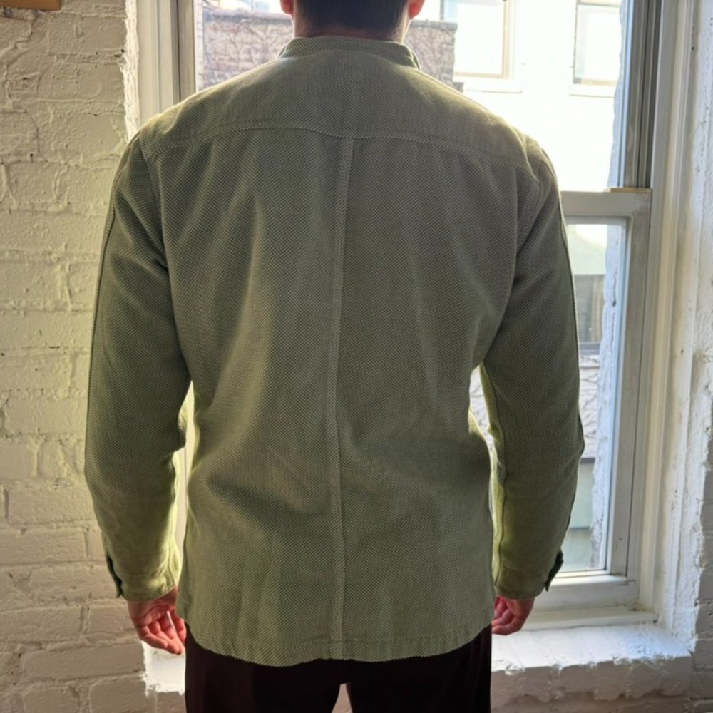 Hiroshi Kato Green Sashiko Chore Coat (Large) - Picture 4 of 5